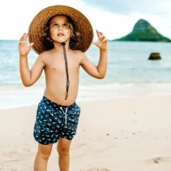 Bermies Kids Swim Trunk In Sharks