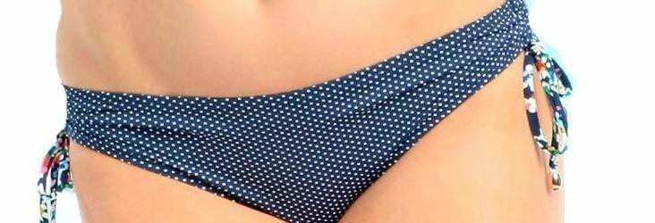 Anne Cole Ditsy Floral Tie Side Bottom In Navy 14MB343-NVY 4 Anne Cole Ditsy Floral Tie Side Bottom In Navy 14MB343-NVY – Bild 2