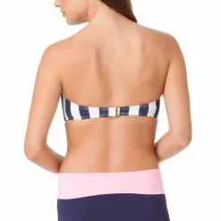 Anne Cole High Waist Skort Bikini Bottom In Navy