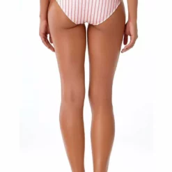 Anne Cole Studio Full Bikini Bottom In Pink Stripe