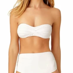 Anne Cole Live In Color Twist Bandeau Bikini Top 20 Anne Cole Live In Color Twist Bandeau Bikini Top -Sunflair Verkäufe 19MT10101 WHT 19MB36001 828