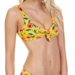Tori Praver Raven Bikini Top In French Poppy
