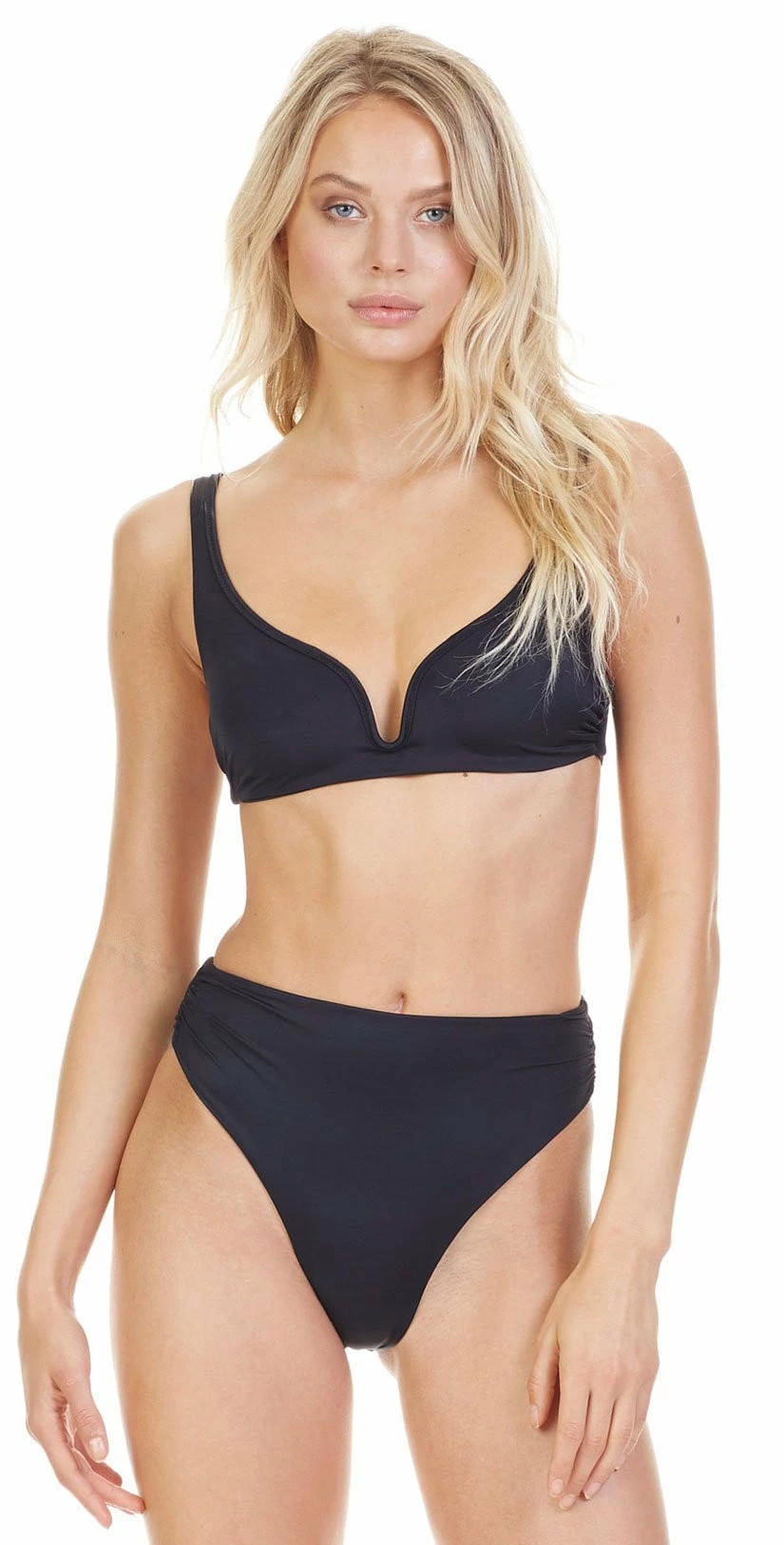 Tori Praver Chloe Plunge Bikini Top In Black 6 Tori Praver Chloe Plunge Bikini Top In Black – Bild 4
