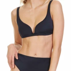 Tori Praver Chloe Plunge Bikini Top In Black 9 Tori Praver Chloe Plunge Bikini Top In Black -Sunflair Verkäufe 1S19SBSYSO BLK 3