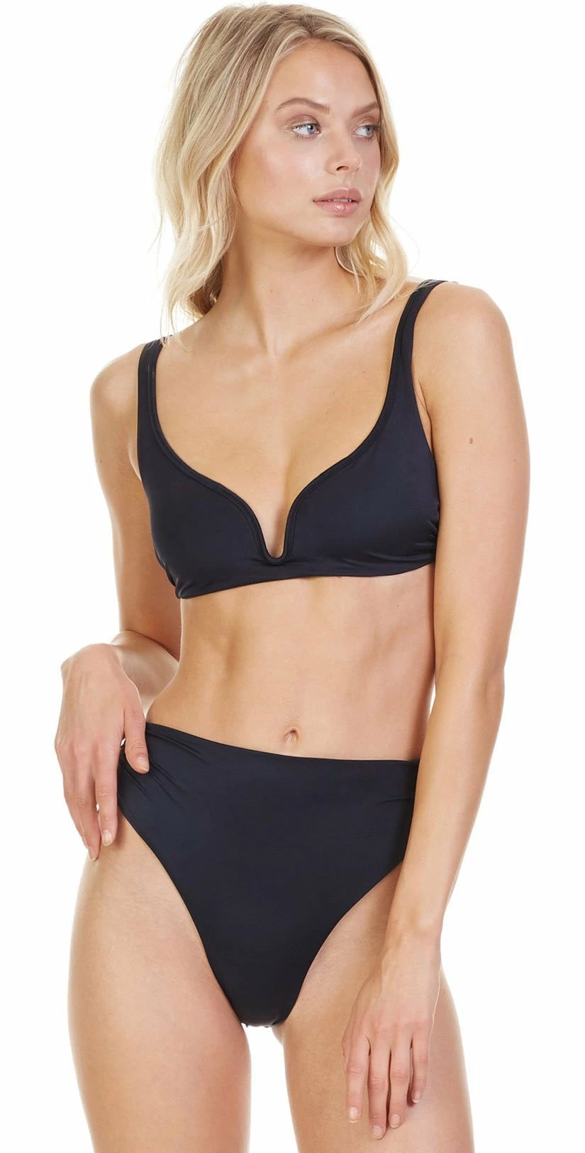 Tori Praver Chloe Plunge Bikini Top In Black 5 Tori Praver Chloe Plunge Bikini Top In Black – Bild 3