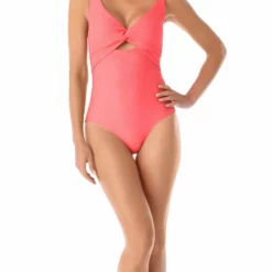 Anne Cole Dream Weaver Twist Front One Piece Swimsuit 9 Anne Cole Dream Weaver Twist Front One Piece Swimsuit -Sunflair Verkäufe 20MO06014 MEL 1716 2