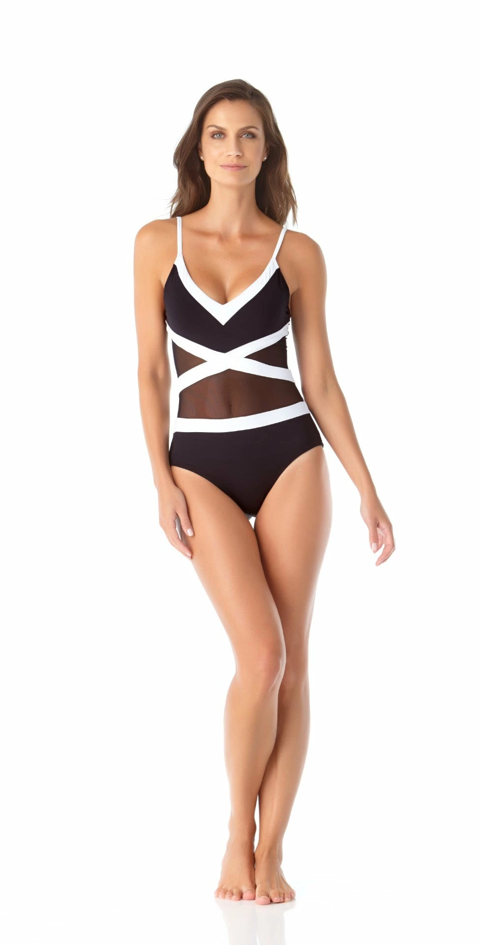 Anne Cole Hot Mesh Spliced Mesh One Piece Swimsuit 7 Anne Cole Hot Mesh Spliced Mesh One Piece Swimsuit – Bild 5