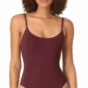 Anne Cole Studio Solid Vintage Lingerie Maillot Swimsuit In Plum