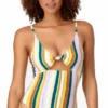 Anne Cole Studio Knotted Front One Piece Swimsuit 1 Anne Cole Studio Knotted Front One Piece Swimsuit -Sunflair Verkäufe 20SO07083 MULTI 684 1 2