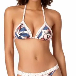 Anne Cole Studio Bondi Floral Triangle Halter Bikini Top