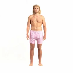 Bermies Mens Swim Trunk In Flamingo 3.0