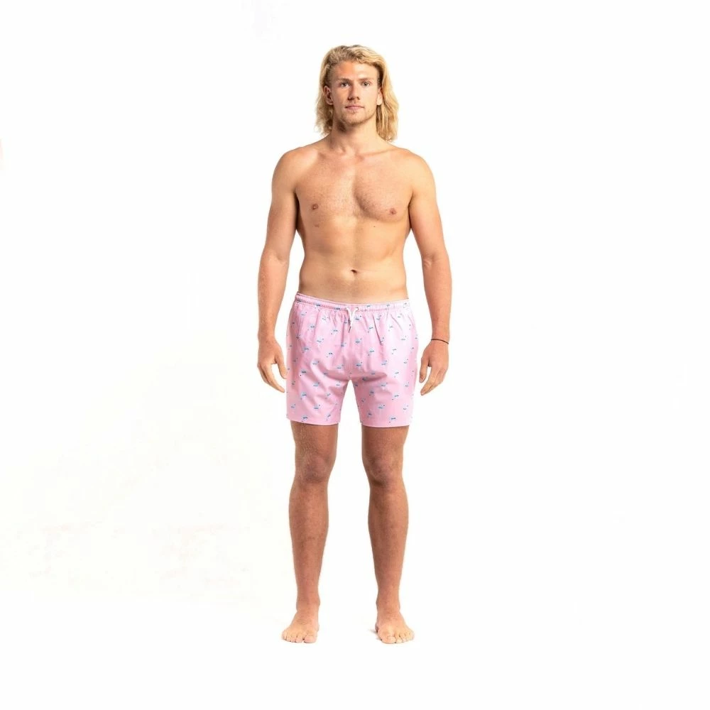 Bermies Mens Swim Trunk In Flamingo 3.0 3 Bermies Mens Swim Trunk In Flamingo 3.0