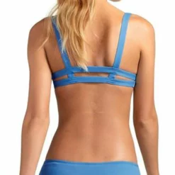 Vitamin A EcoLux Emelia Triple Strap Bottom In Mediterranean Blue