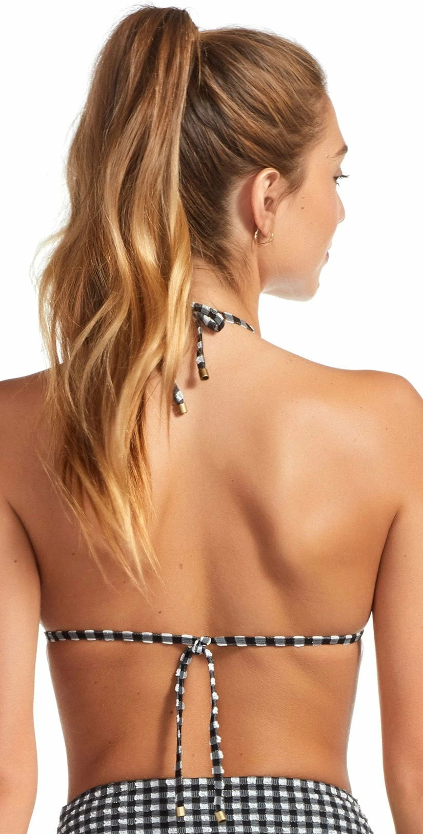 Vitamin A Gia Reversible Triangle Bikini Top In Vichy Black 6 Vitamin A Gia Reversible Triangle Bikini Top In Vichy Black – Bild 4