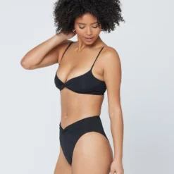 Nancy Lee Bikini Bottom -Sunflair Verkäufe 5900262 LSRIT21 BLK LSNLB21 BLK SIDE 2