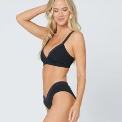 Ribbed Pratt Bikini Bottom 14 Ribbed Pratt Bikini Bottom -Sunflair Verkäufe 5900368 RHVET21 BLK RHPTC21 BLK SIDE 1 e492151b da8e 4395 87dd 7c9e65ff5ff3