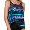 Miraclesuit Cat Bayou Mirage High Neck Tankini Top -Sunflair Verkäufe 6518141 Cat Bayou MLT F