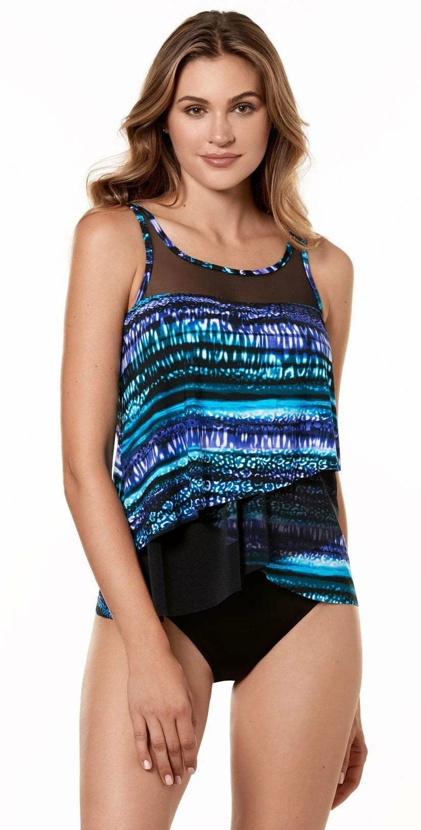Miraclesuit Cat Bayou Mirage High Neck Tankini Top 3 Miraclesuit Cat Bayou Mirage High Neck Tankini Top