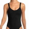 Vitamin A EcoRib Leah One Piece Swimsuit In Black