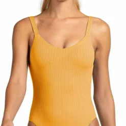 Vitamin A EcoRib Leah One Piece Swimsuit In Marigold