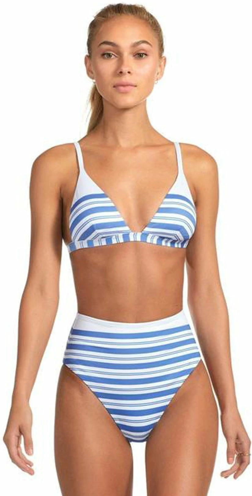 Vitamin A Lupe High Waist Bikini Bottom In Regatta Stripe 4 Vitamin A Lupe High Waist Bikini Bottom In Regatta Stripe – Bild 2