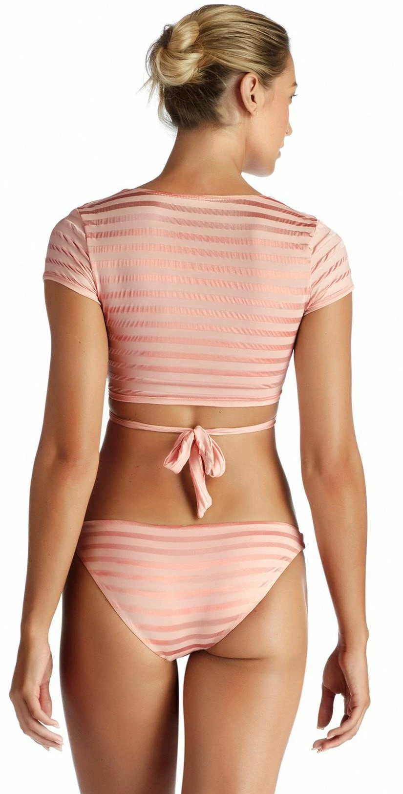 Vitamin A Ballerina Wrap Top In Pink Ballet Stripe 4 Vitamin A Ballerina Wrap Top In Pink Ballet Stripe – Bild 2