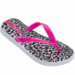 Ipanema Tropics Kid Flip Flop In White/Pink/Black