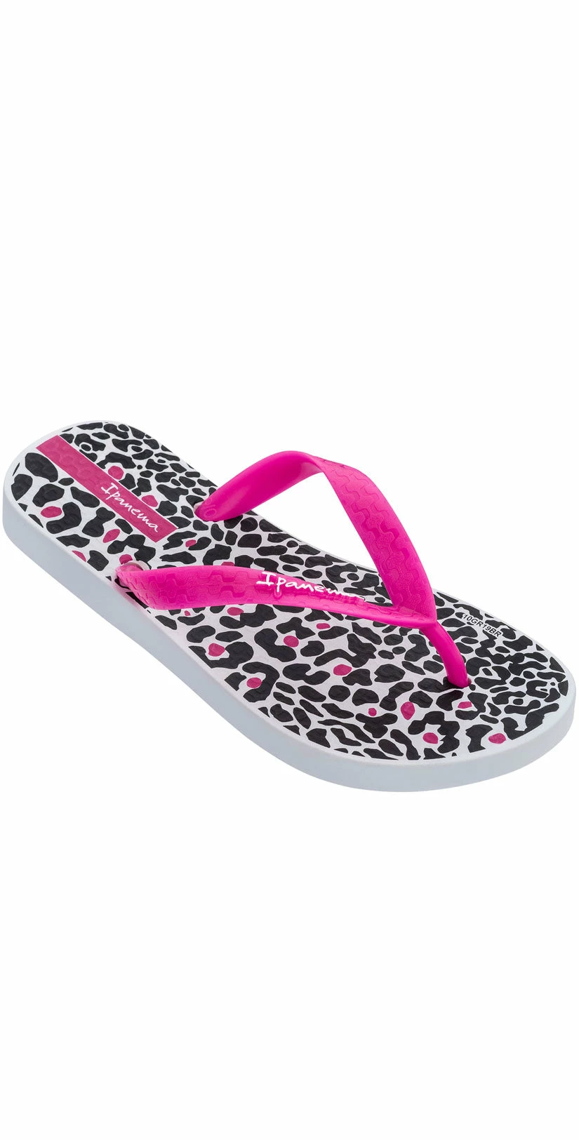 Ipanema Tropics Kid Flip Flop In White/Pink/Black 3 Ipanema Tropics Kid Flip Flop In White/Pink/Black