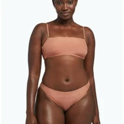Vitamin A Mila Bandeau Bikini Top In Pink Sands -Sunflair Verkäufe 902T 160NB PSSR 2268 1