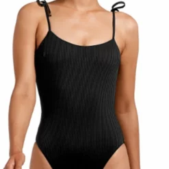Vitamin A EcoRib Valentina One Piece Swimsuit In Black