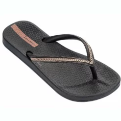 Ipanema Ana Metallic II Kids Flip Flop In Black
