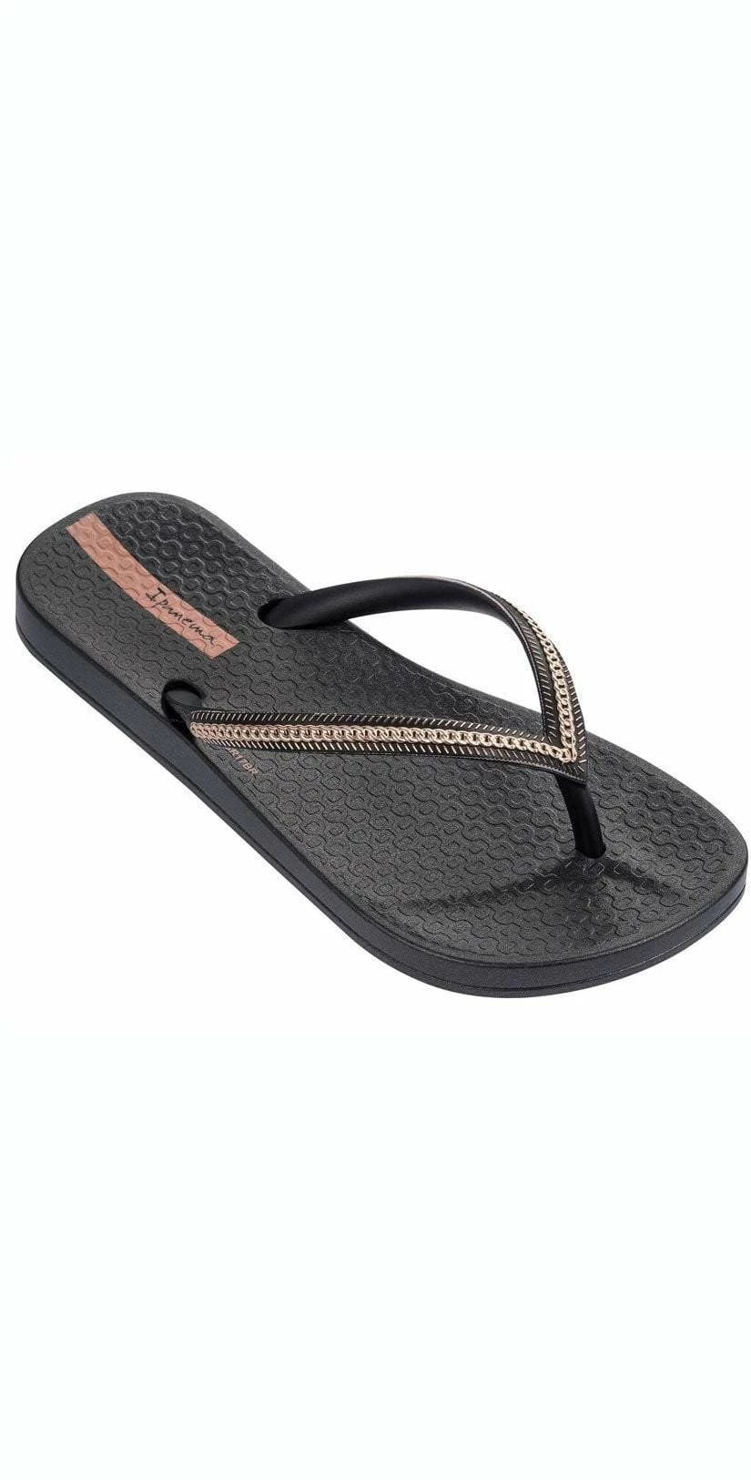 Ipanema Ana Metallic II Kids Flip Flop In Black 3 Ipanema Ana Metallic II Kids Flip Flop In Black