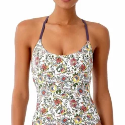 Anne Cole Studio Lace Back Vintage One Piece Swimsuit 9 Anne Cole Studio Lace Back Vintage One Piece Swimsuit -Sunflair Verkäufe Anne Cole Studio Vintage Floral maillot 18SO02064 1960