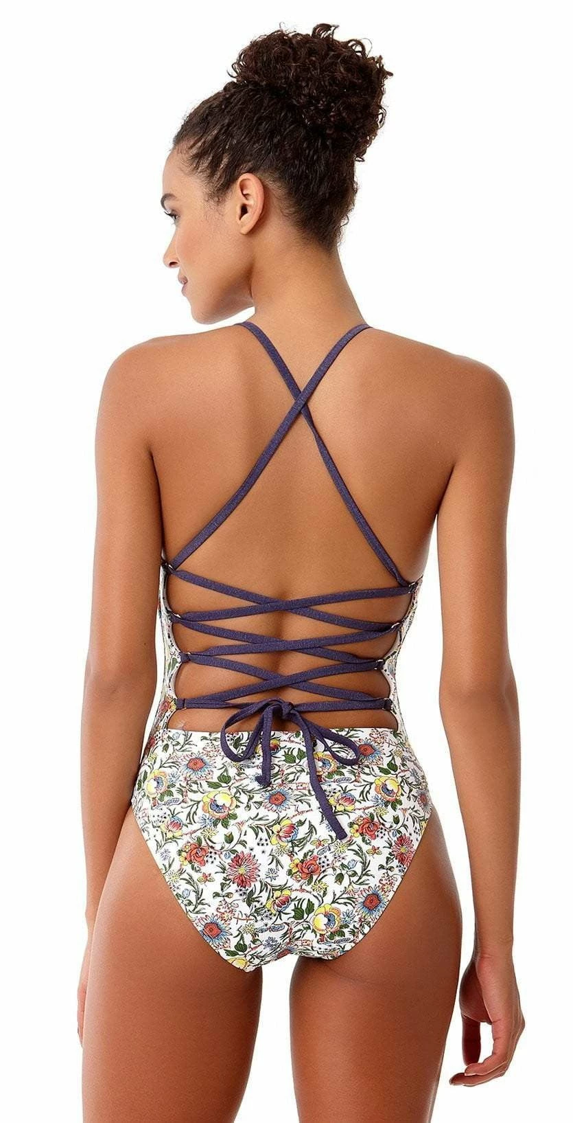 Anne Cole Studio Lace Back Vintage One Piece Swimsuit 5 Anne Cole Studio Lace Back Vintage One Piece Swimsuit – Bild 3