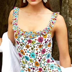 Anne Cole Lazy Daisy Flounce One Piece Swimsuit In White -Sunflair Verkäufe Anne Cole lazy daisy white maillot