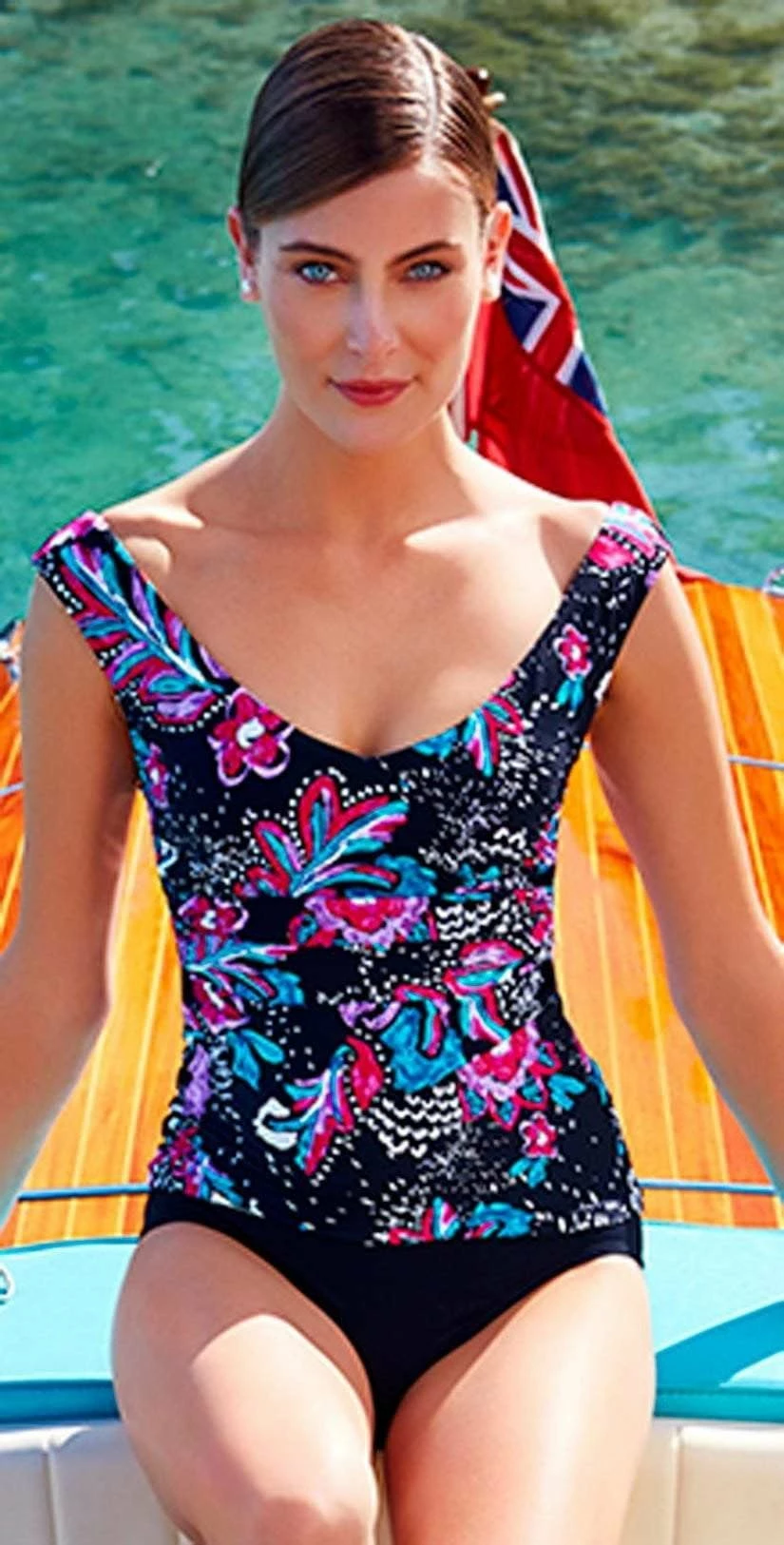 Anne Cole Off The Shoulder Wrap Tankini Top 3 Anne Cole Off The Shoulder Wrap Tankini Top