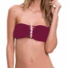Milonga Basic Shell Bandeau Top In Wine 069 -Sunflair Verkäufe BASIC 069 WINE BLACK FRONT