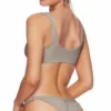 Beach Bunny Rib Tide Skimpy Bottoms In Taupe -Sunflair Verkäufe Beach Bunny rib tide b17125t0b2 taupe back 6