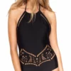 Beach Riot Arcadia Black One Piece 2 Beach Riot Arcadia Black One Piece -Sunflair Verkäufe BeachRiot black high neck halter cut out one piece