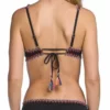 Becca Mardi Gras Crocheted Tie Side Ruched Bottom 514487-BLK 1 Becca Mardi Gras Crocheted Tie Side Ruched Bottom 514487-BLK -Sunflair Verkäufe Becca MARDI GRAS Halter Tie Side 2BACK