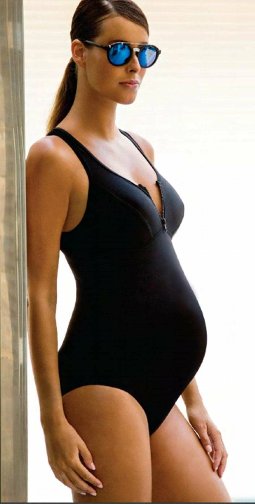 Cache Coeur Maternity Sydney One Piece In Black BM179-BLK 3 Cache Coeur Maternity Sydney One Piece In Black BM179-BLK