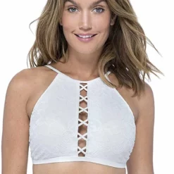 Profile By Gottex Shalimar Ivory High Neck Bikini Top