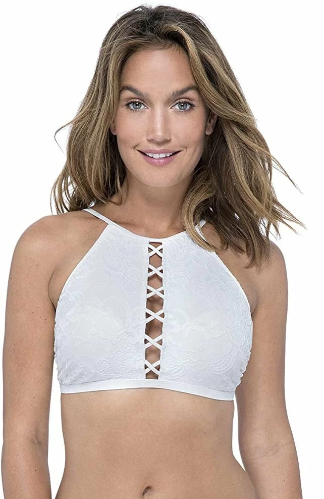 Profile By Gottex Shalimar Ivory High Neck Bikini Top 3 Profile By Gottex Shalimar Ivory High Neck Bikini Top