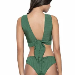 PQ Swim Emerald Basic Ruched Teeny Bottoms