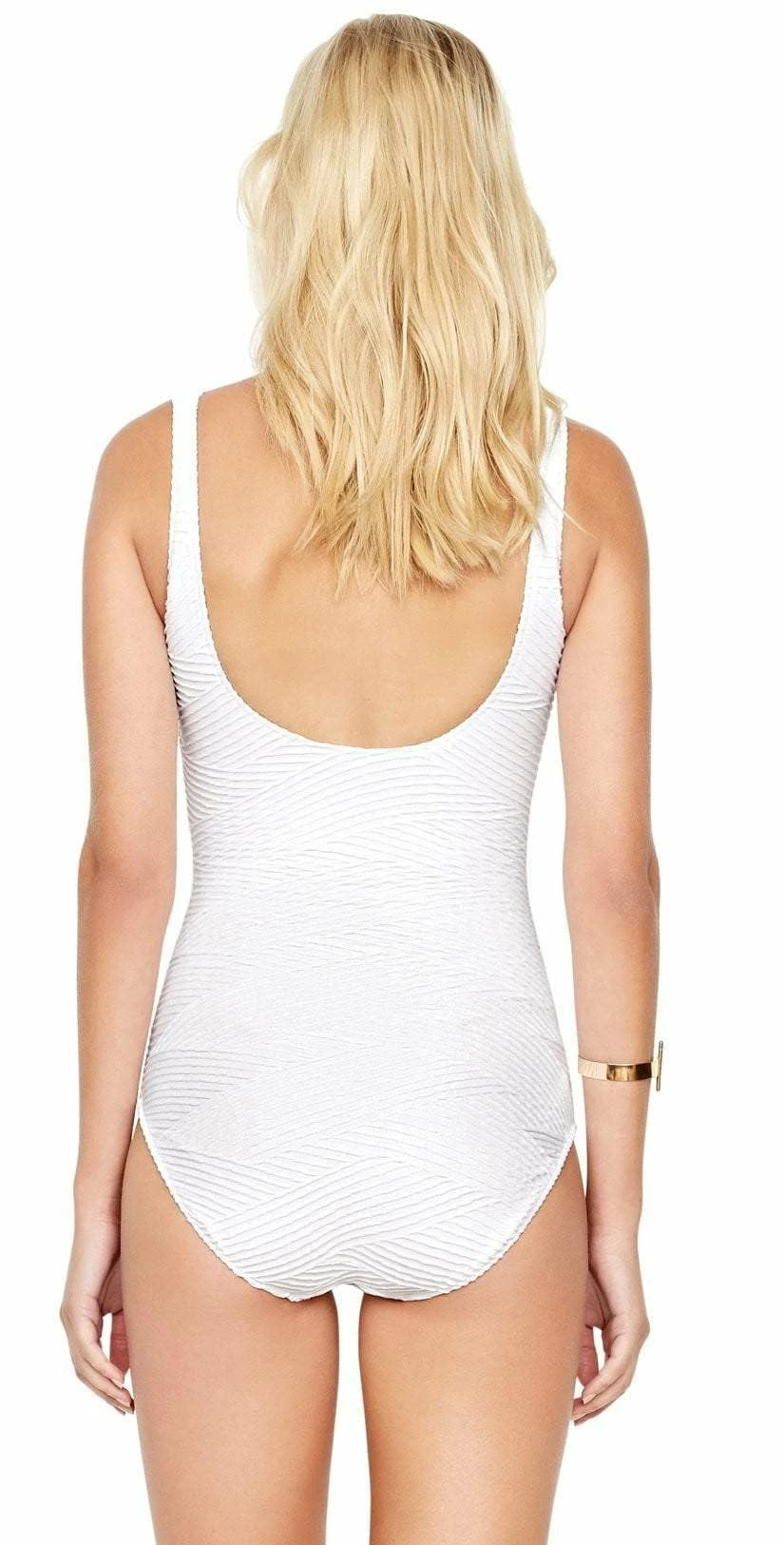 Gottex Essence Square Neck Tank One Piece Swimsuit In White 4 Gottex Essence Square Neck Tank One Piece Swimsuit In White – Bild 2