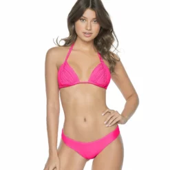 PQ Swim Hot Pink Isla Tri Top