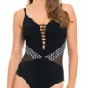 Profile By Gottex Hollywood One Piece Swimsuit In Black E854-2074-001 -Sunflair Verkäufe Hollywood E854 2074 big