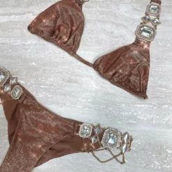 Jazmin Halter Top - Glitter Nude -Sunflair Verkäufe JAZMIN HALTER TOP JAZMIN SKIMPY BOTTOM BRWN 2 dc49c132 2973 4615 9acc e9da4c6aa217