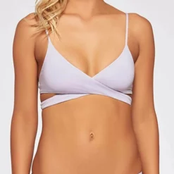 L Space Rocky Wrap Bikini Top In Ice