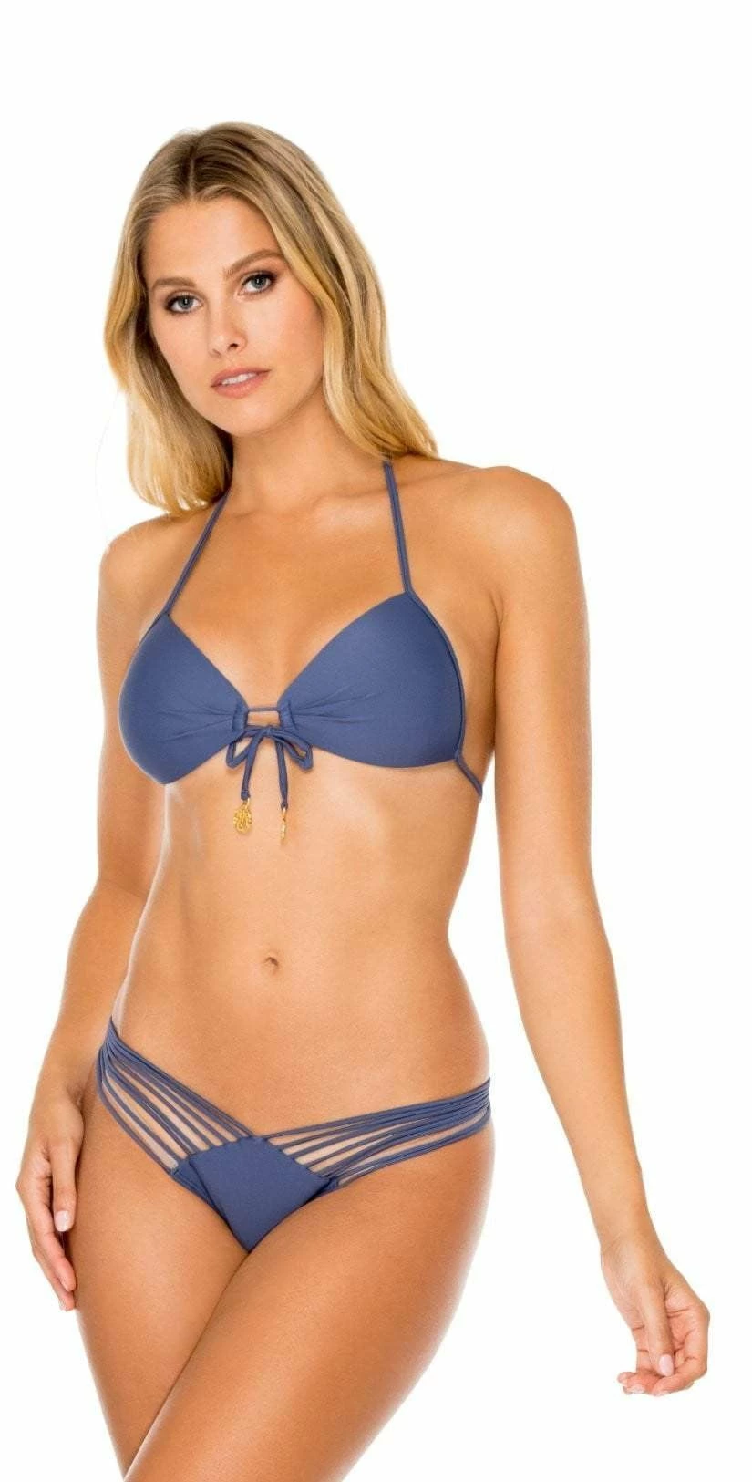 Luli Fama Cosita Buena Strappy Brazilian Bikini Bottom In Blue 4 Luli Fama Cosita Buena Strappy Brazilian Bikini Bottom In Blue – Bild 2